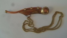 Bootsmannspfeife antik Messing