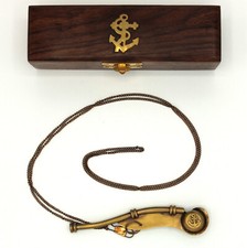 Bootsmannspfeife 12 cm Messing